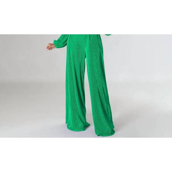 NEW WOWO eterna pleated jumpsuit in royal - Picture 3 of 3